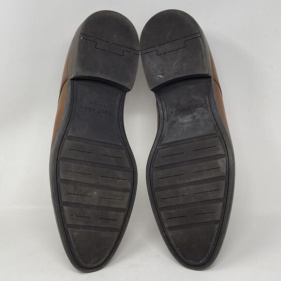 Cole Haan Buckland Shoes Mens 13 M Brown Leather Cap Toe Dress Casual Derby - Picture 14 of 16
